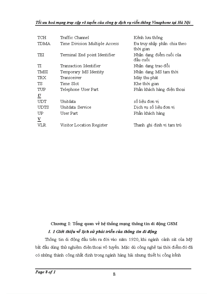 image for page Tối ưu hoá mạng truy cập vô tuyến của công ty dịch vụ viễn thông Vinaphone tại Hà Nội