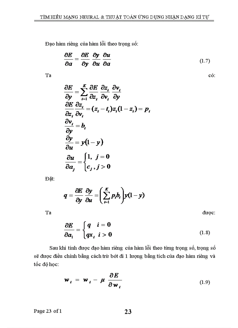 image for page Tìm hiểu mạng neural & thuật toán ứng dụng nhận dạng kí tự
