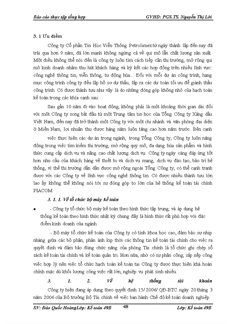 image for page Báo cáo thực tập tổng hợp Công ty cổ phần Tin học viễn thông Petrolimex (Piacom)