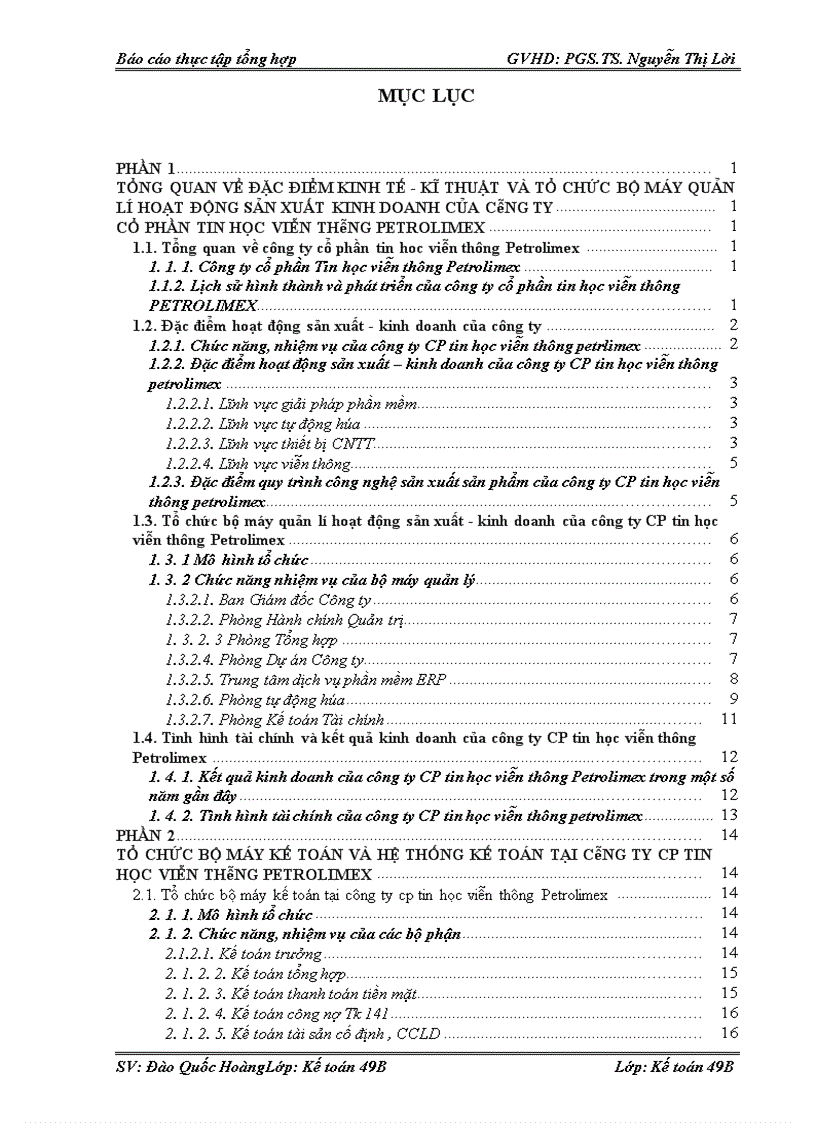 image for page Báo cáo thực tập tổng hợp Công ty cổ phần Tin học viễn thông Petrolimex (Piacom)