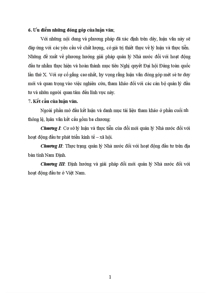 image for page Đổi mới quản lý Nhà nước đối với hoạt động đầ tư ở Việt Nam ( lấy ví dụ ở tỉnh Nam Định