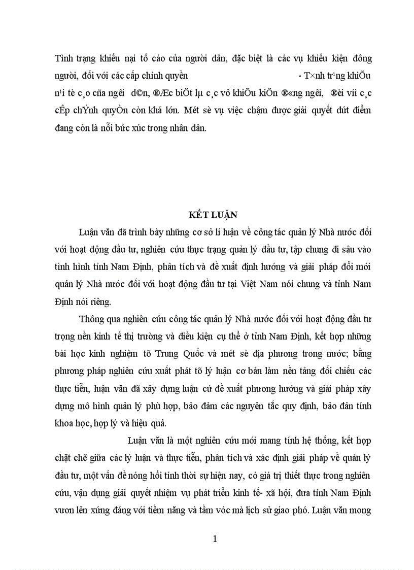 image for page Đổi mới quản lý Nhà nước đối với hoạt động đầ tư ở Việt Nam ( lấy ví dụ ở tỉnh Nam Định