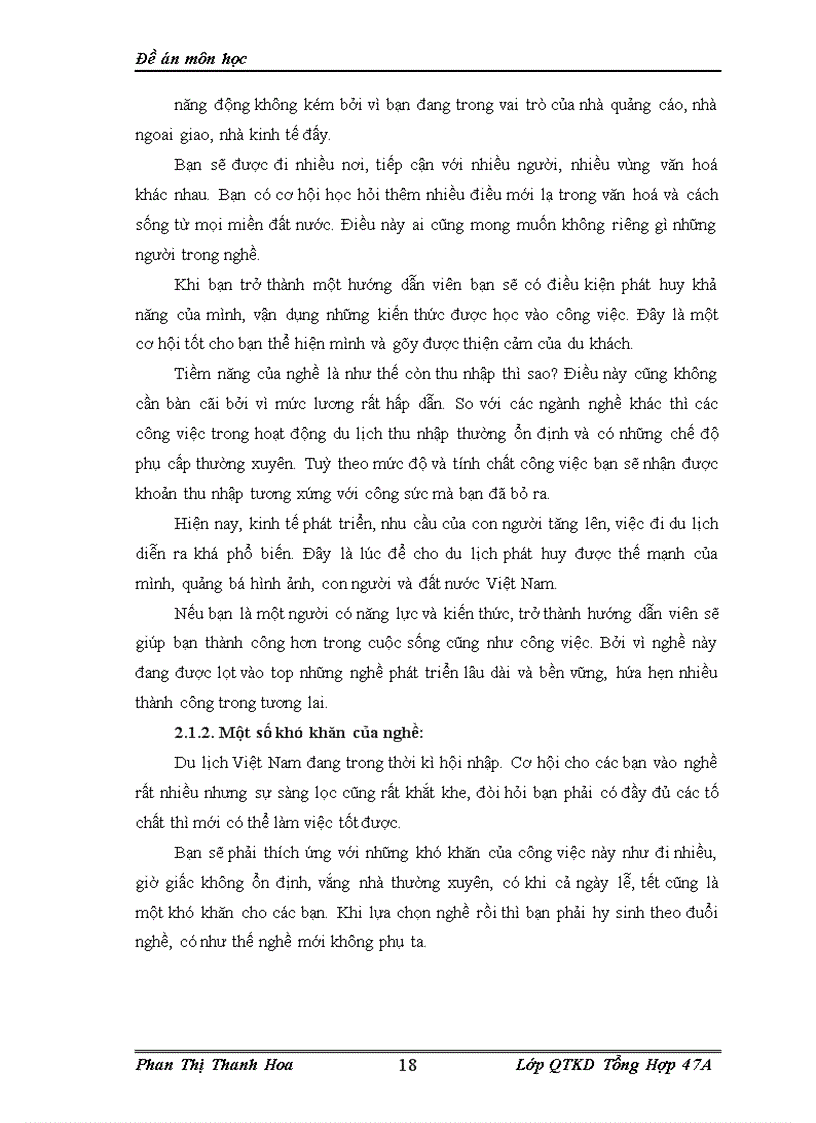 image for page Chất lượng nguồn hướng dẫn viên trong các doanh nghiệp du lịch hiện nay và đề xuất một số giải pháp.