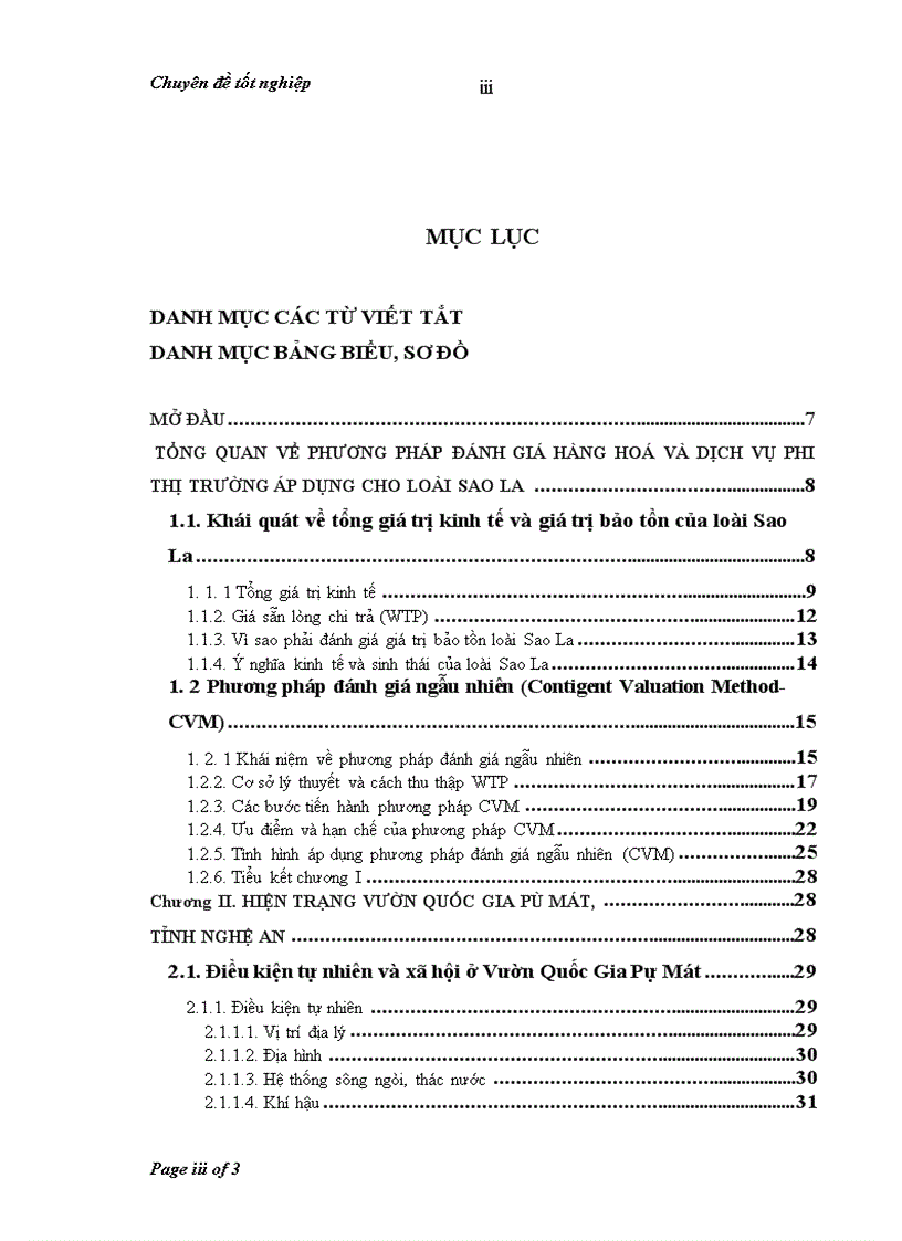image for page Sử dụng phương pháp đánh giá ngẫu nhiên (CVM) để đánh giá giá trị bảo tồn loài Sao La ở Vườn Quốc Gia Pù Mát, tỉnh Nghệ An