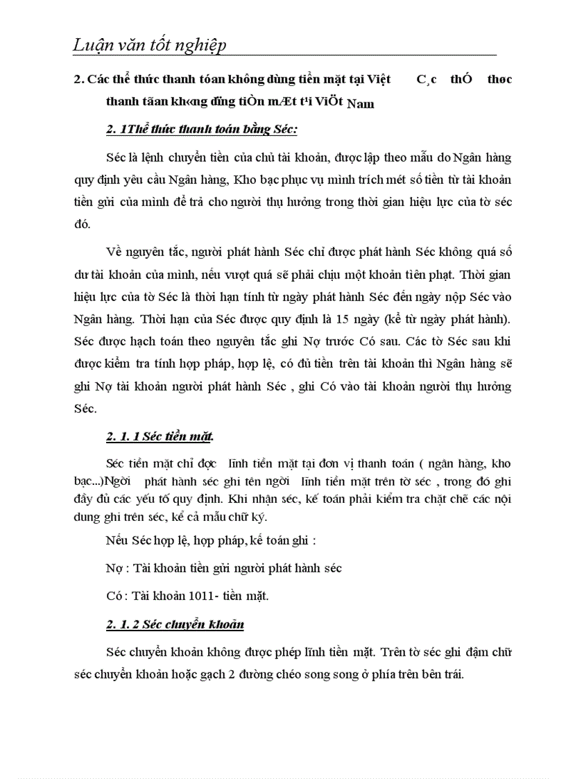 image for page Công tác thanh toán không dùng tiền mặt trong nền kinh tế thị trường tại ngân hàng thương mại