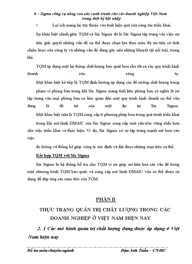 image for page 6-sigma, công cụ nâng cao sức cạnh tranh cho các doanh nghiệp Việt Nam trong thời kỳ hội nhập