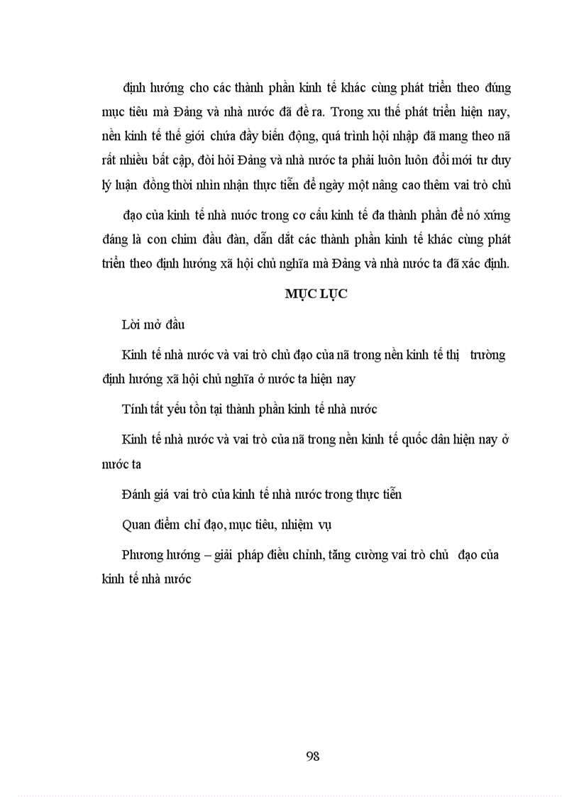 image for page Kinh tế nhà nước và vai trò chủ đạo của nó trong nền kinh tế thị trường định hướng xã hội chủ nghĩa ở Việt Nam ta hiện nay