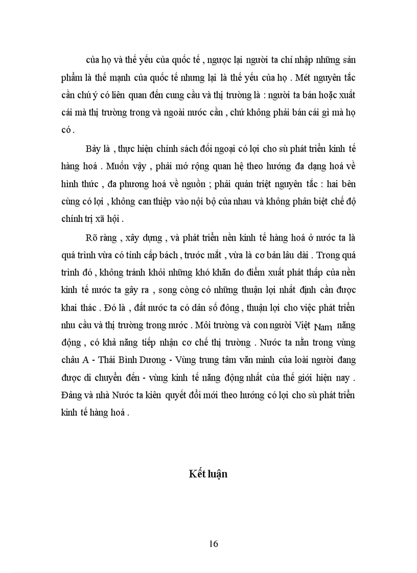 image for page Ttính tất yếu khách quan của sự phát triển nền kinh tế hàng hoá nhiều thành phần ở nước ta