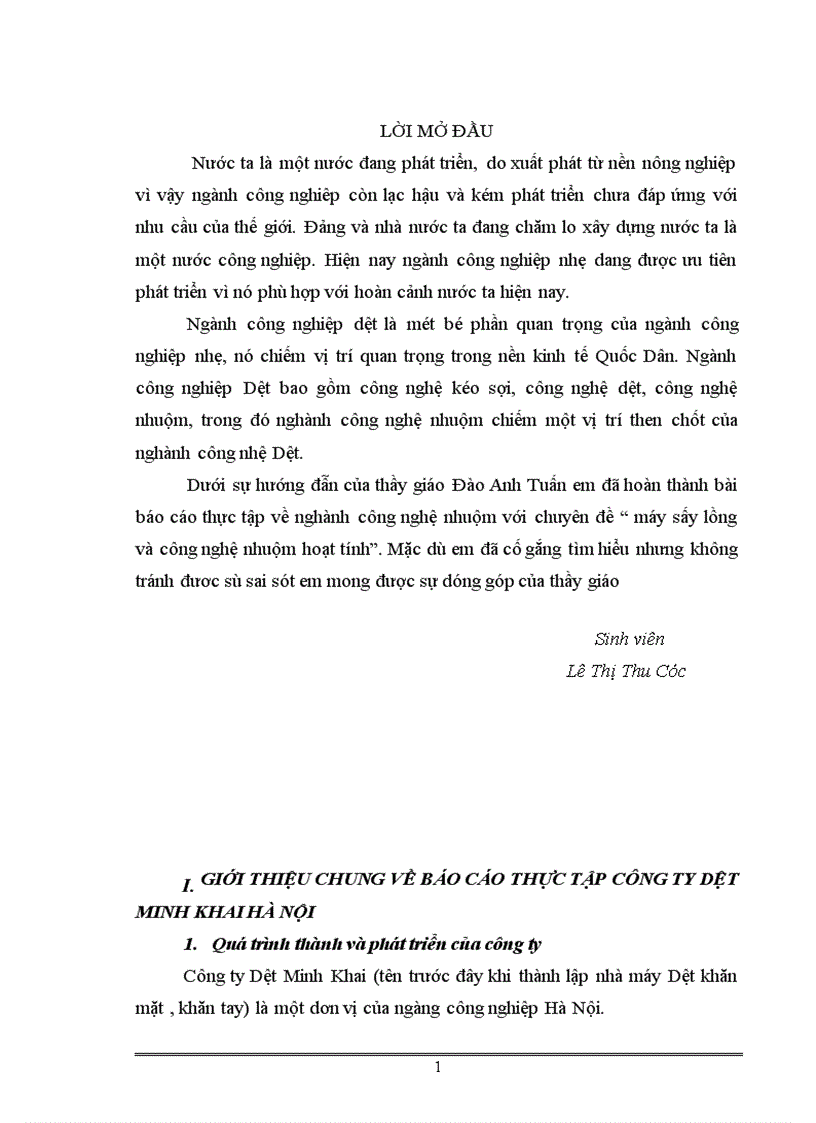 image for page Công ty dệt minh khai hà nội