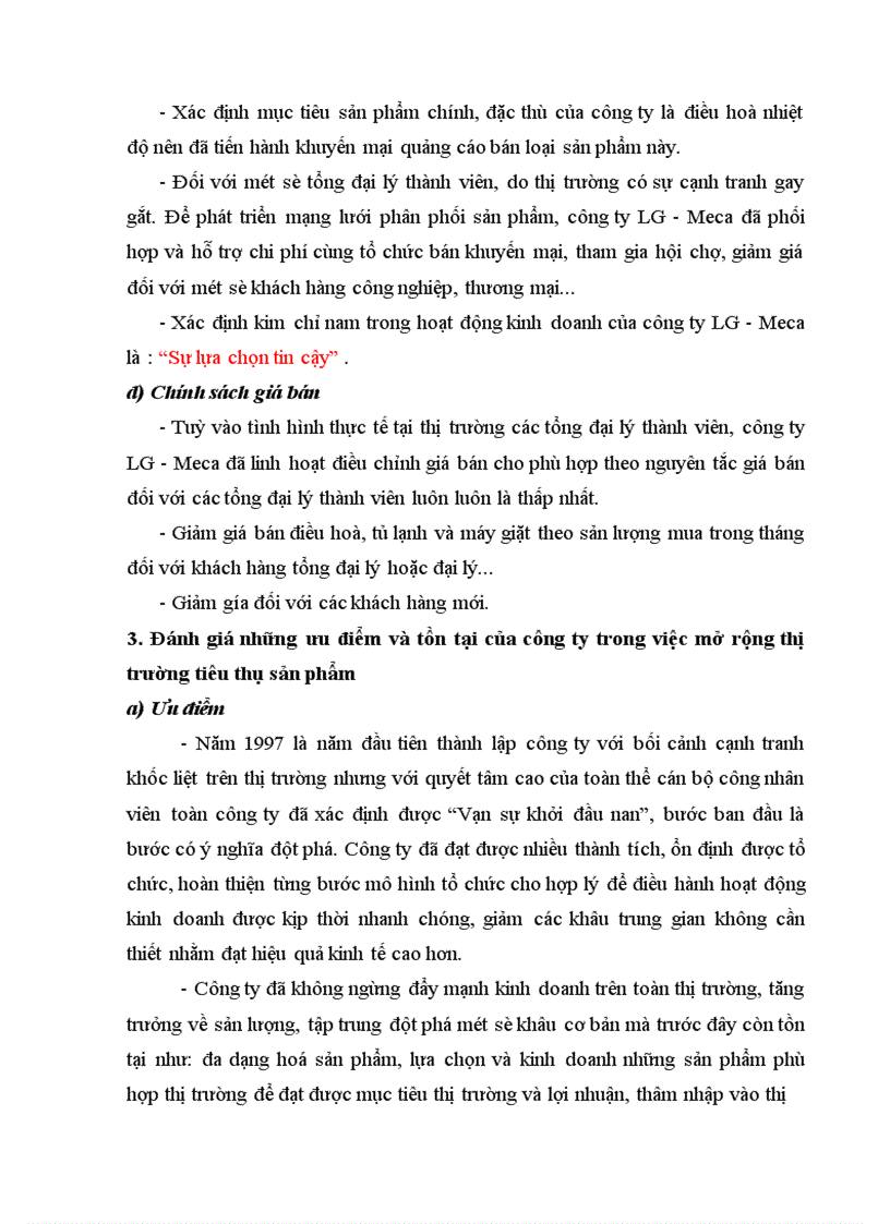 image for page Một số giải pháp nhằm mở rộng thị trường tiêu thụ sản phẩm của công ty LG - Meca
