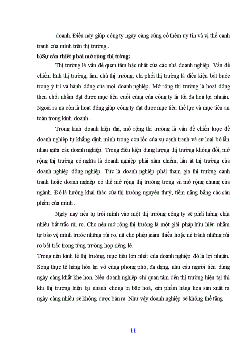 image for page Mở rộng thị trường kinh doanh của công ty XNK du lịch và tư vấn đầu tư Hồ Gươm.