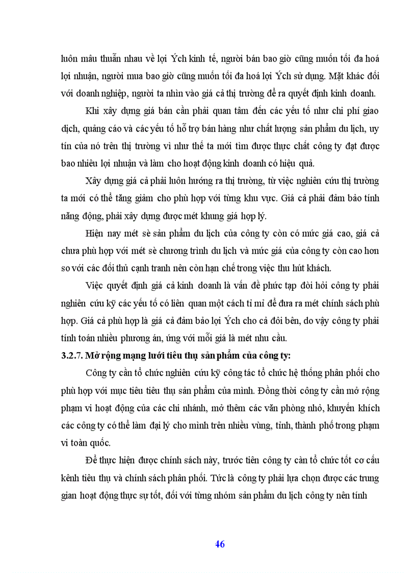 image for page Mở rộng thị trường kinh doanh của công ty XNK du lịch và tư vấn đầu tư Hồ Gươm.