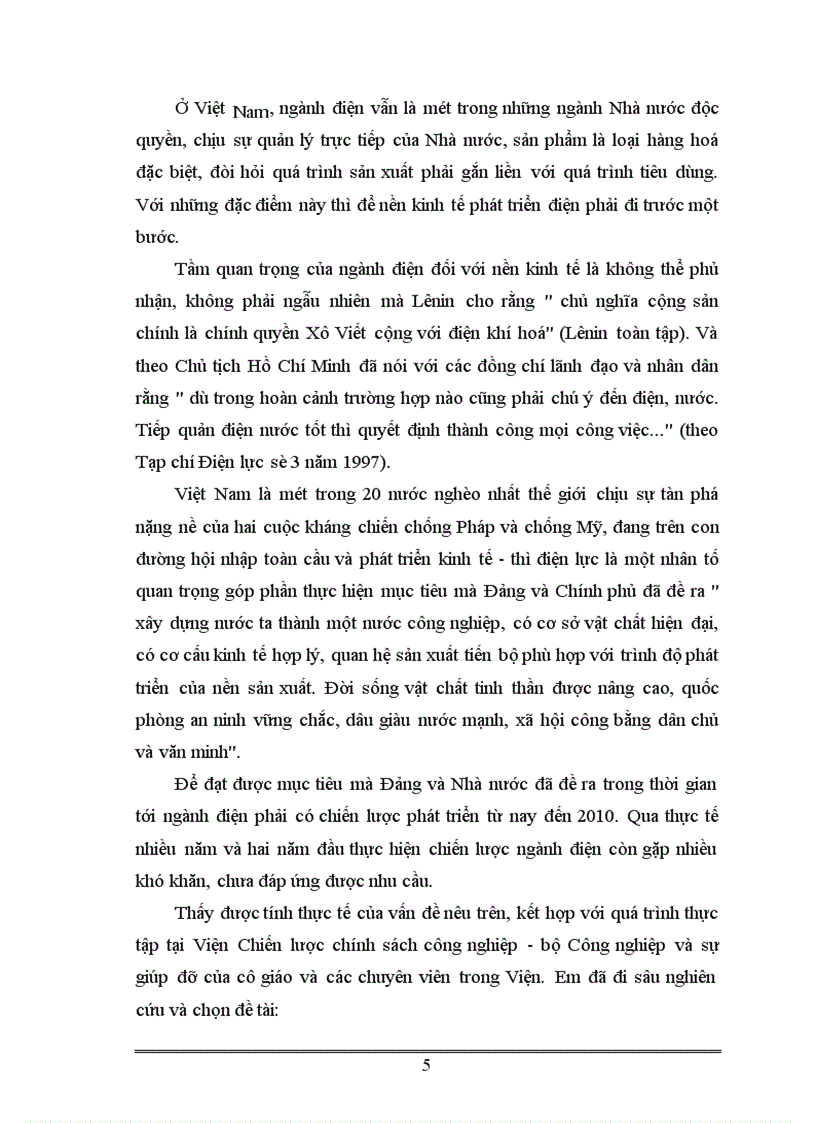 image for page Một số giải pháp thực hiện chiến lược phát triển ngành Điện lực giai đoạn 2001 - 2010