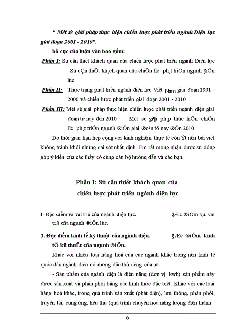 Một số giải pháp thực hiện chiến lược phát triển ngành Điện lực giai đoạn 2001 - 2010