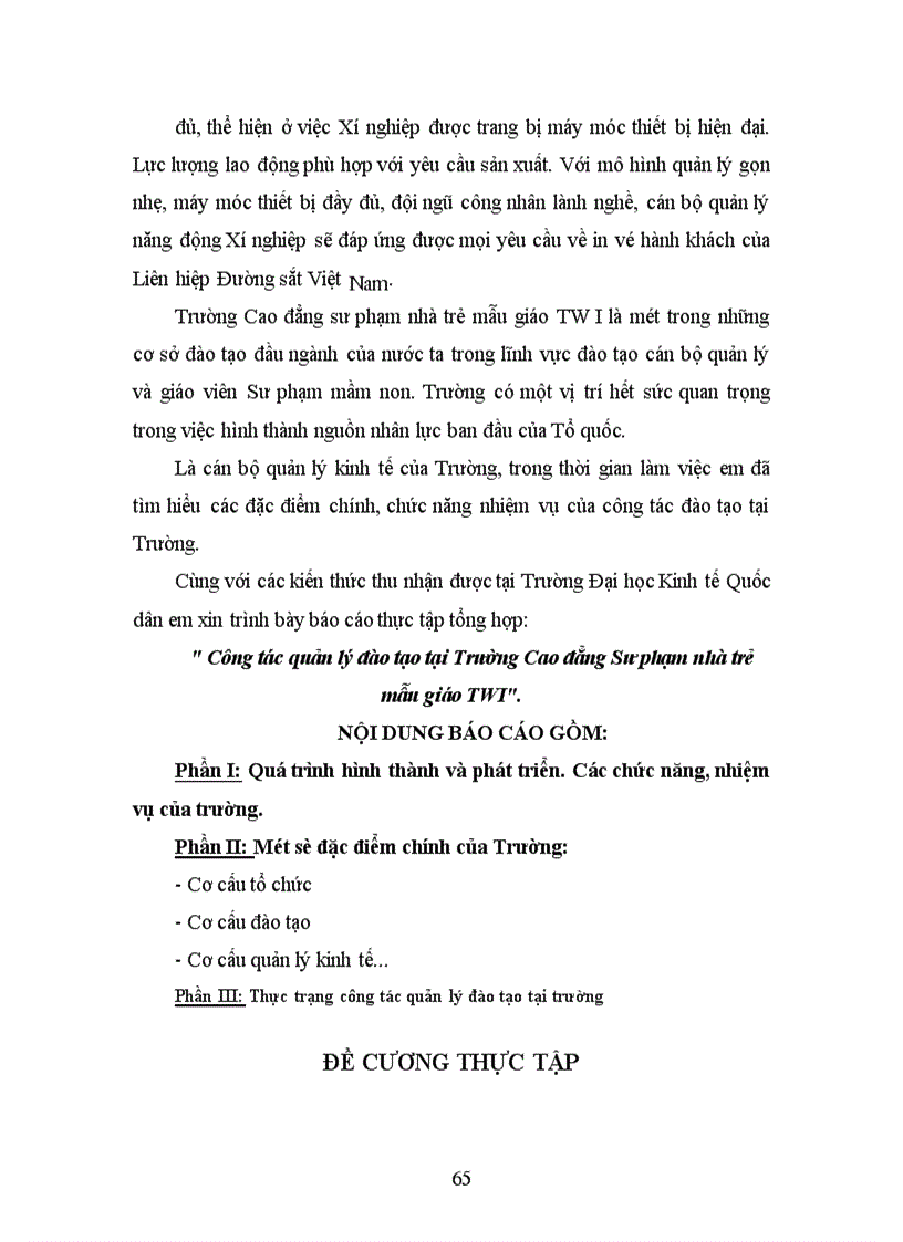 image for page Quá trình hình thành và phát triển của Trường Cao đẳng Sư phạm nhà trẻ mẫu giáo Trung ương I