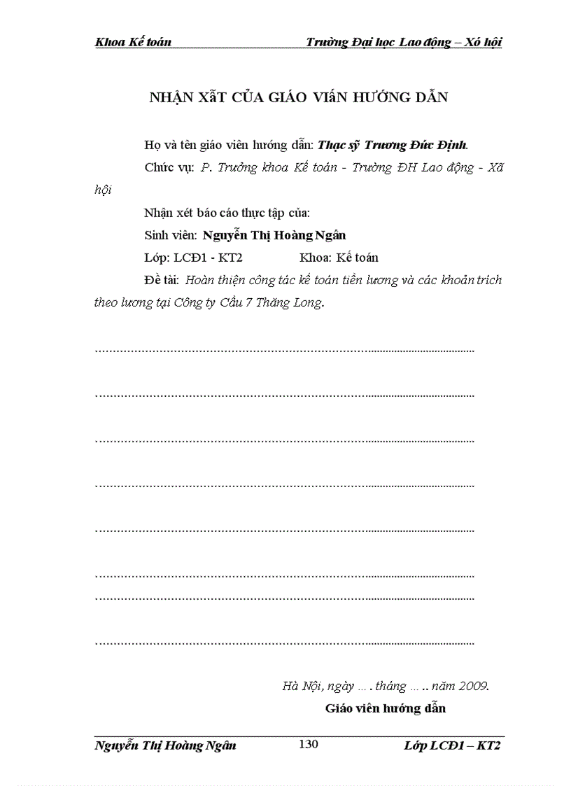 image for page Hoàn thiện kế toán tiền lương và các khoản trích theo lương tại Công ty Cầu 7 Thăng Long