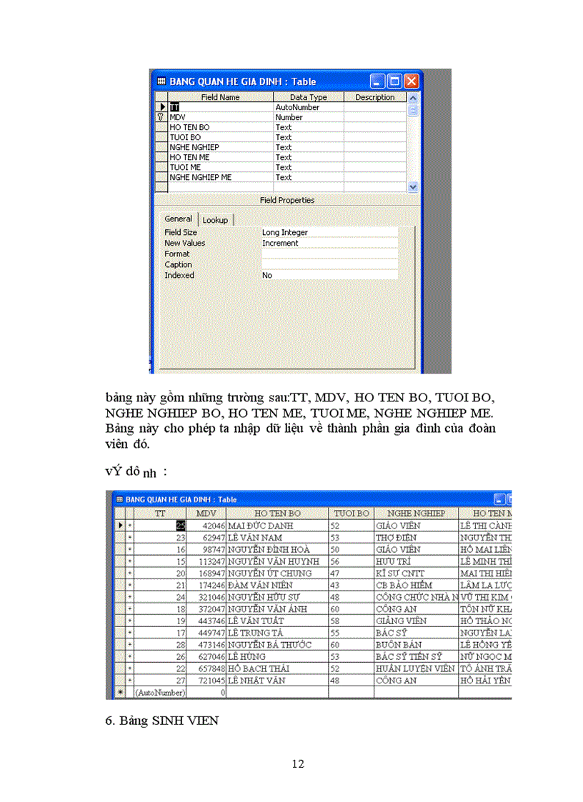 image for page Chương trình ứng dụng bằng ngôn ngữ Microsoft Access vào “ quản lý đoàn viên“