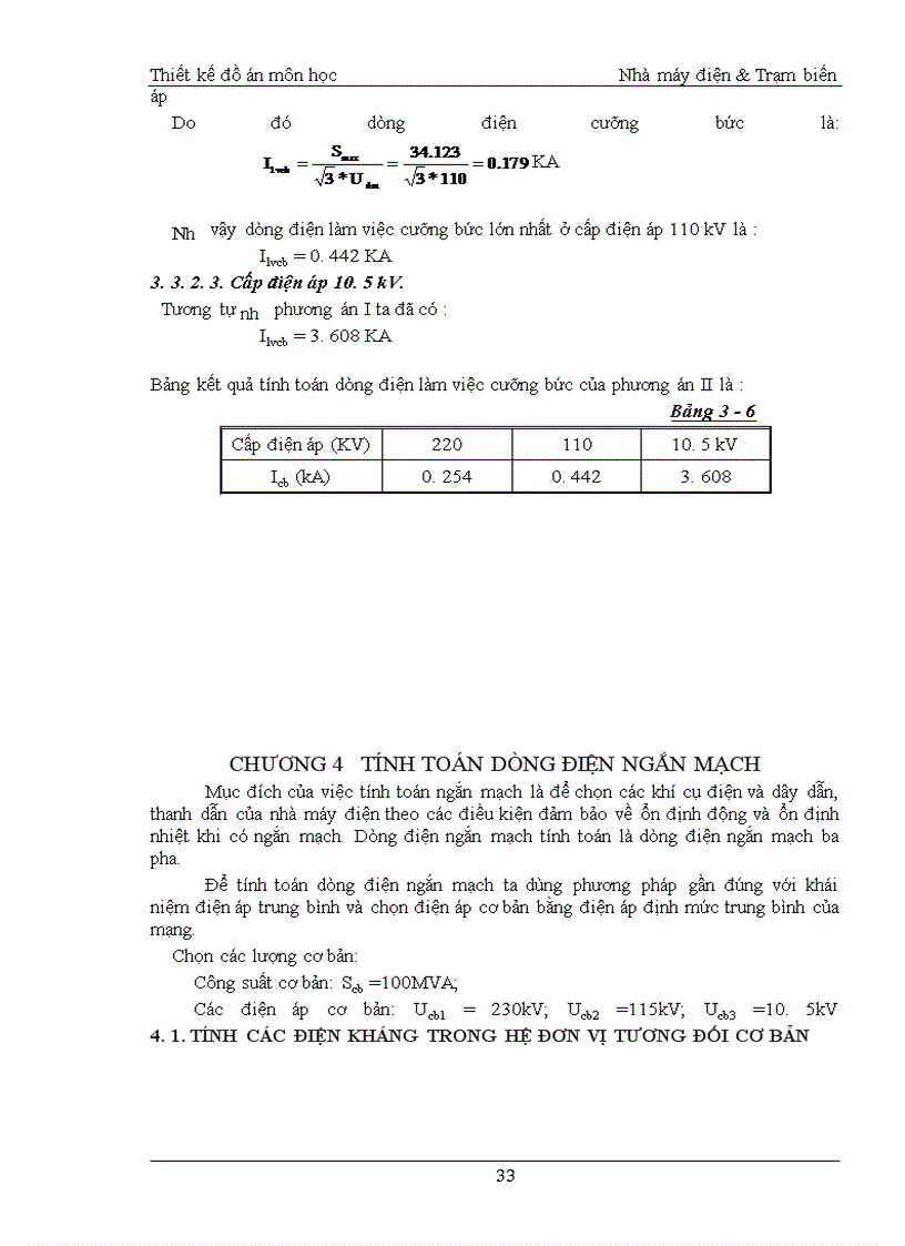 image for page Thiết kế môn học Nhà máy điện & Trạm biến áp