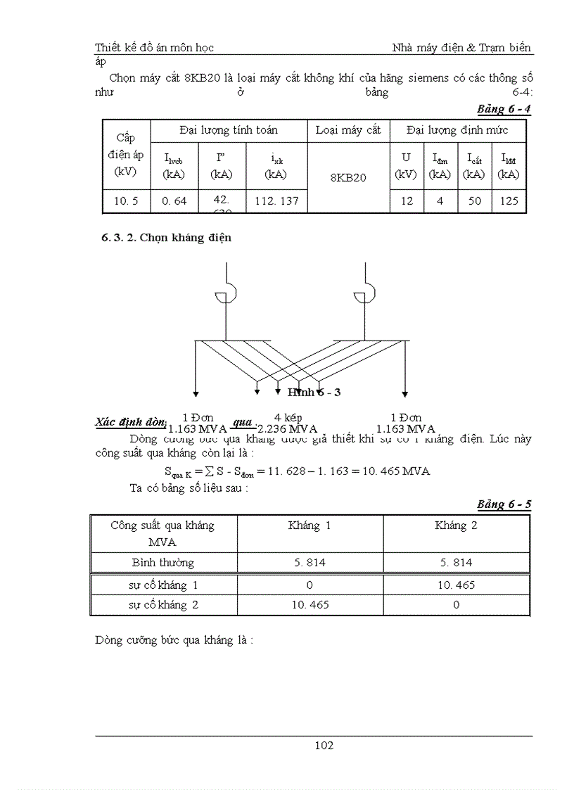 image for page Thiết kế môn học Nhà máy điện & Trạm biến áp