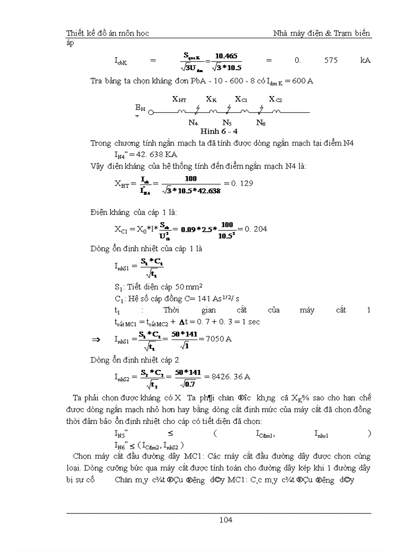 image for page Thiết kế môn học Nhà máy điện & Trạm biến áp