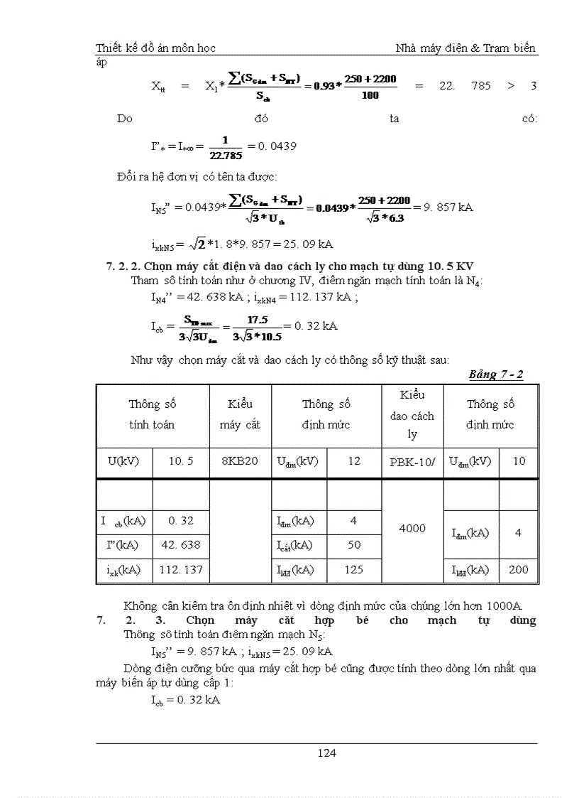 image for page Thiết kế môn học Nhà máy điện & Trạm biến áp