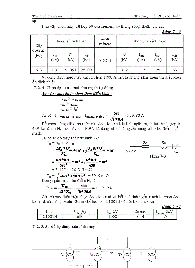 image for page Thiết kế môn học Nhà máy điện & Trạm biến áp