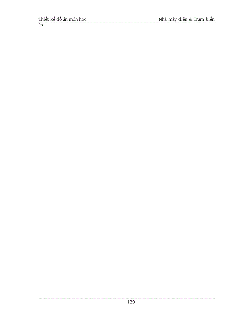 image for page Thiết kế môn học Nhà máy điện & Trạm biến áp
