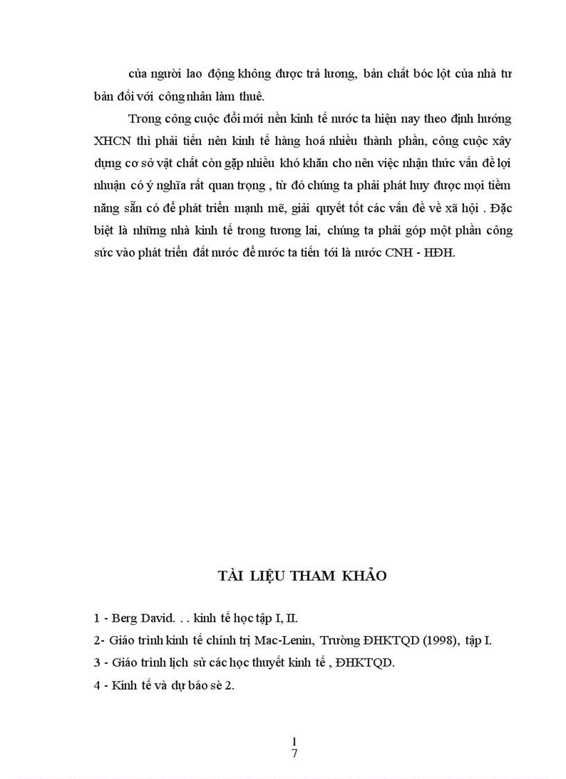 image for page Nguồn gốc và bản chất của lợi nhuận cũng như vai trò của nền kinh tế thị trường