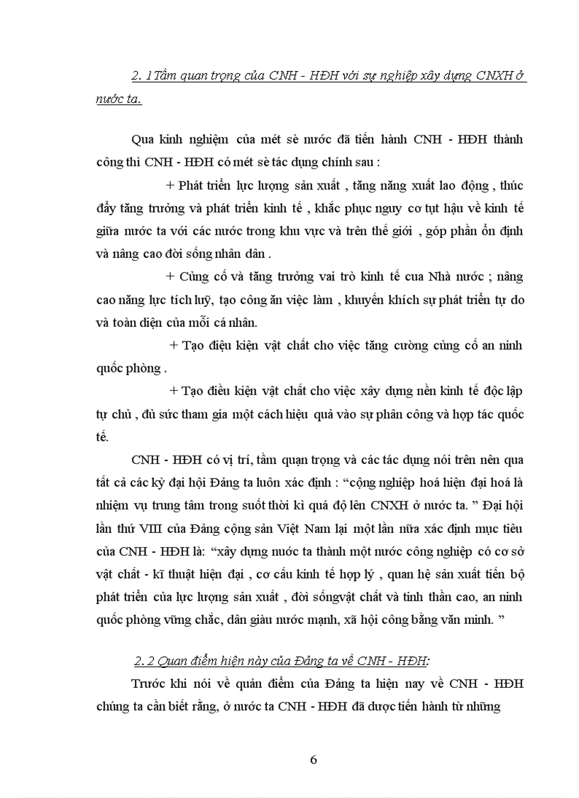 image for page Công cuộc đổi mới nói chung và CNH - HĐH nói riêng ở nước ta hiện nay