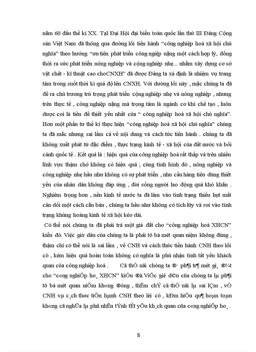 image for page Công cuộc đổi mới nói chung và CNH - HĐH nói riêng ở nước ta hiện nay