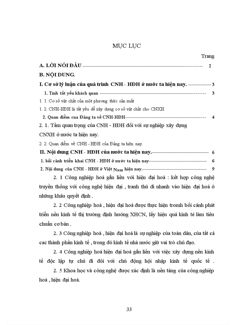 image for page Công cuộc đổi mới nói chung và CNH - HĐH nói riêng ở nước ta hiện nay