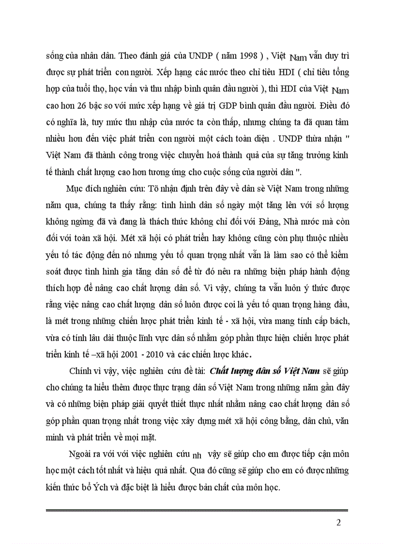 image for page Chất lượng dân số Việt Nam