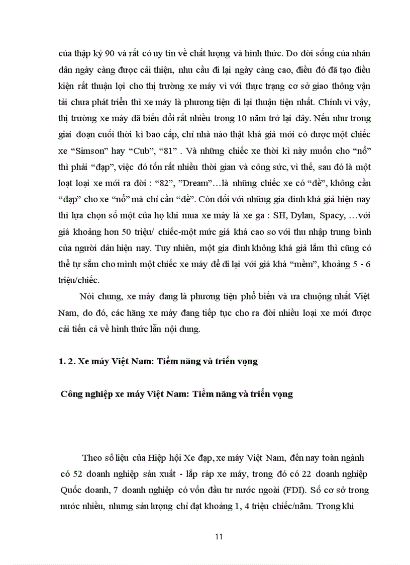 image for page Vận dụng phạm trù nội dung và hình thức áp dụng vào quá trình sản xuất kinh doanh trong việc phát triển xe máy trên thị trường việt nam