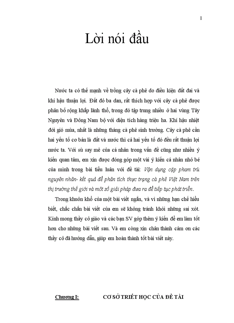 image for page Vận dụng cặp pham trù nguyên nhân- kết quả để phân tích thực trạng cà phê Việt Nam trên thị trường thế giới và môt số giải pháp đưa ra để tiếp tục phát triển