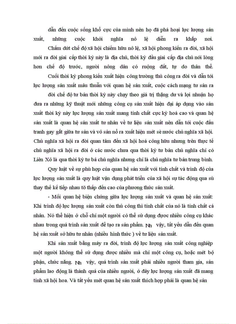 image for page Phân tích mối quan hệ giữa lực lượng sản xuất và quan hệ sản xuất.