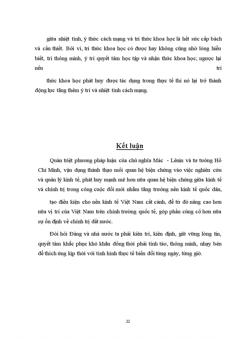 image for page Mối quan hệ biện chứng giữa vật chất ý thức và sự vận dụng của Đảng cộng sản Việt Nam trong công cuộc đổi mới kinh tế
