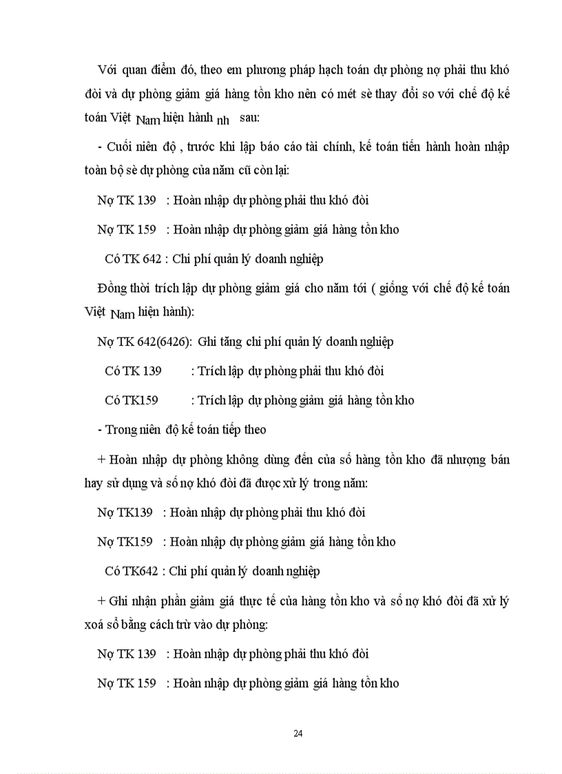 image for page Các phương pháp hạch toán dự phòng của doanh nghiệp trong nền kinh tế thị trường