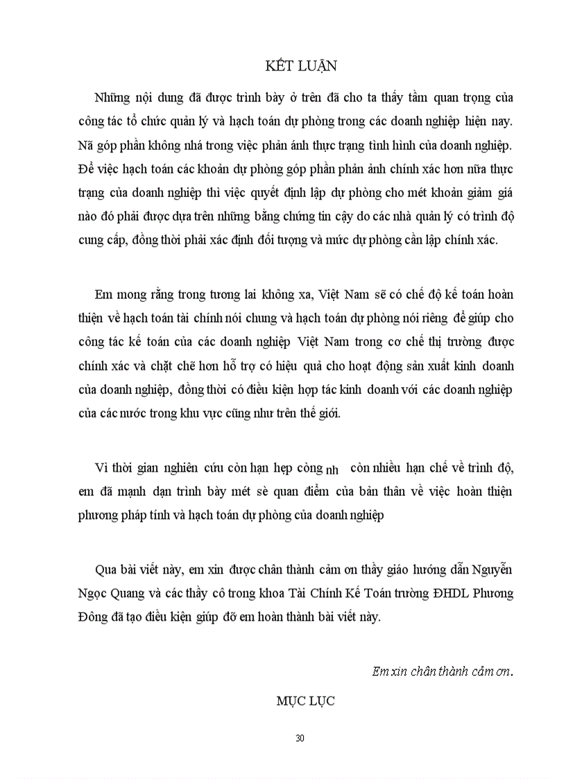 image for page Các phương pháp hạch toán dự phòng của doanh nghiệp trong nền kinh tế thị trường