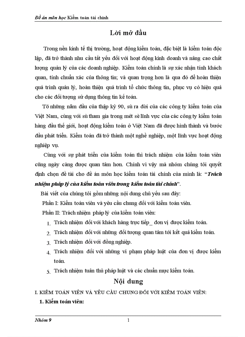 image for page Trách nhiệm pháp lý của kiểm toán viên trong kiểm toán tài chính