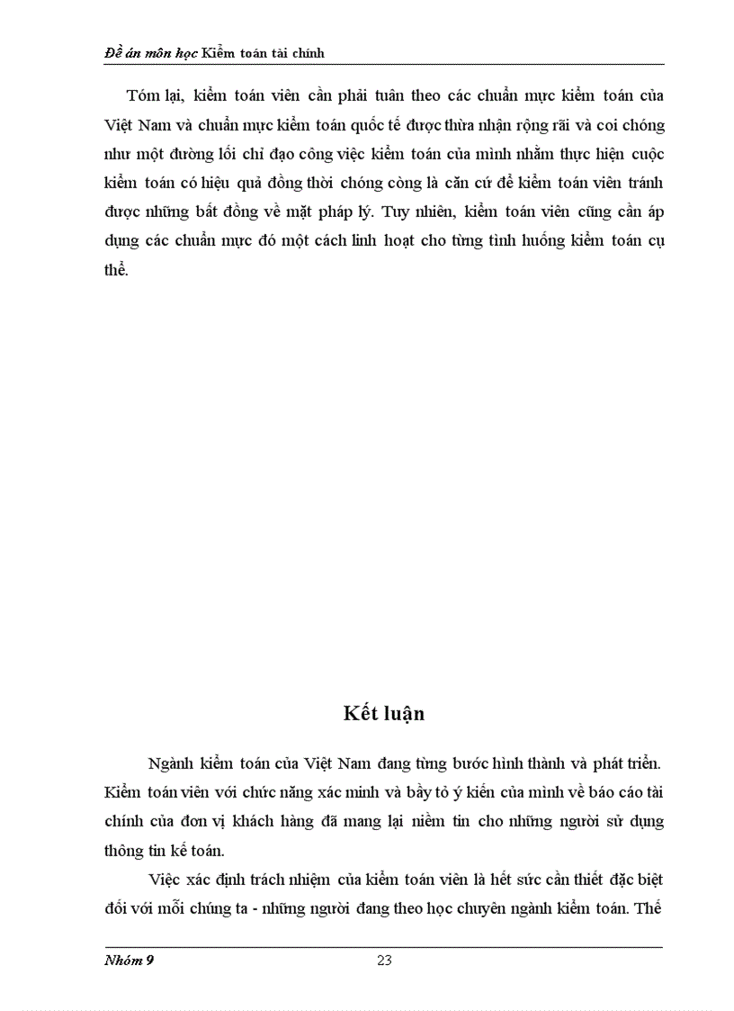 image for page Trách nhiệm pháp lý của kiểm toán viên trong kiểm toán tài chính