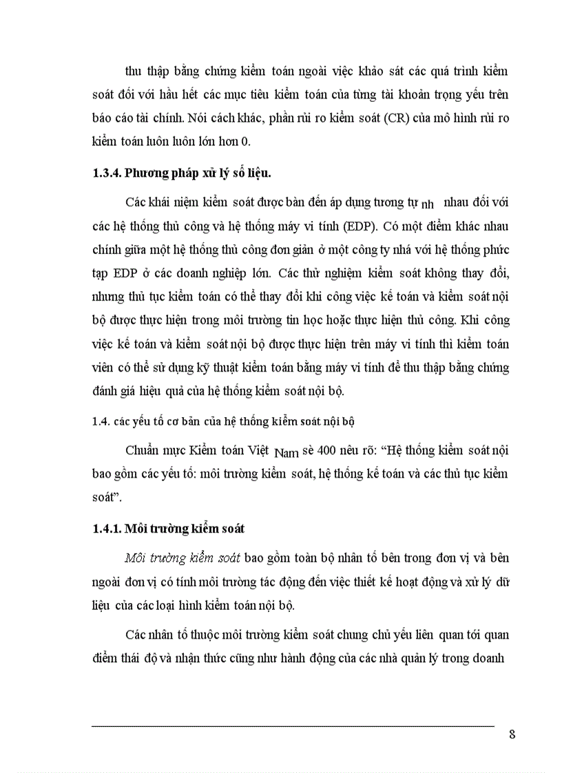 image for page Nghiên cứu hệ thống kiểm soát nội bộ và đánh giá rủi ro kiểm soát trong kiểm toán báo cáo tài chính