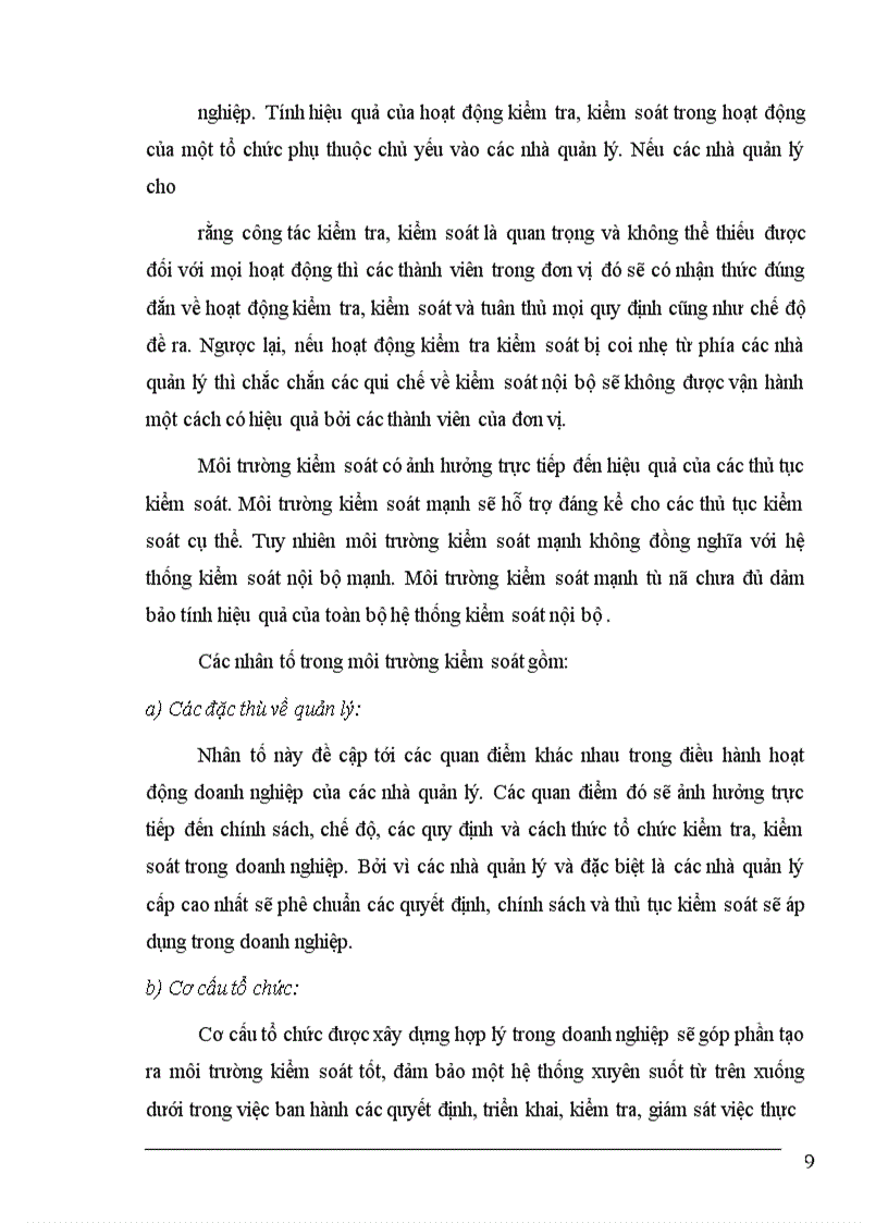 image for page Nghiên cứu hệ thống kiểm soát nội bộ và đánh giá rủi ro kiểm soát trong kiểm toán báo cáo tài chính