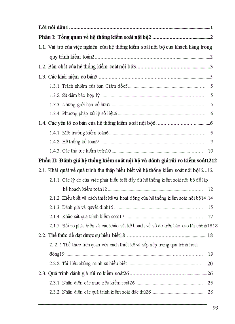 image for page Nghiên cứu hệ thống kiểm soát nội bộ và đánh giá rủi ro kiểm soát trong kiểm toán báo cáo tài chính
