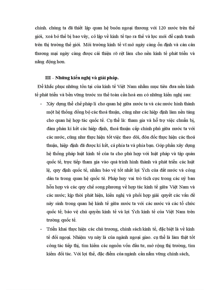 image for page Vận dụng nguyên lý triết học để phân tích, làm rõ thực trạng của nền kinh tế Việt Nam trước xu thế toàn cầu hoá