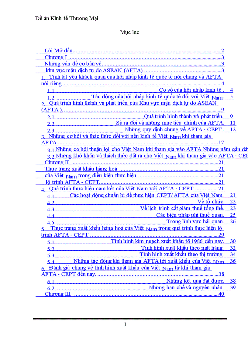 image for page Đề án Kinh tế Thương Mại