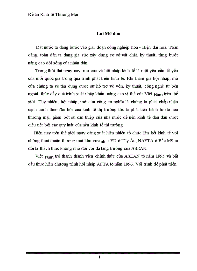 image for page Đề án Kinh tế Thương Mại