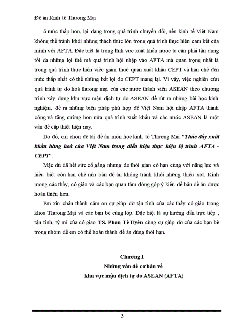 image for page Đề án Kinh tế Thương Mại