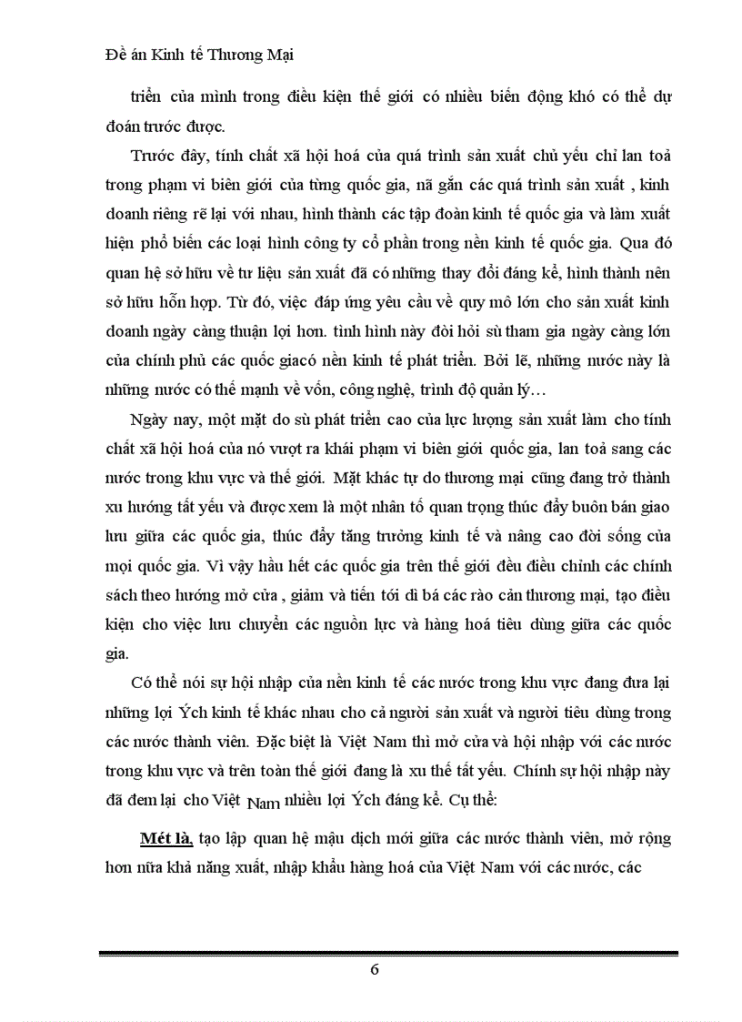 image for page Đề án Kinh tế Thương Mại