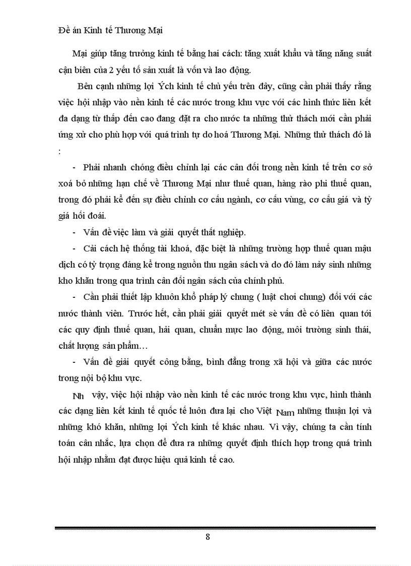 image for page Đề án Kinh tế Thương Mại