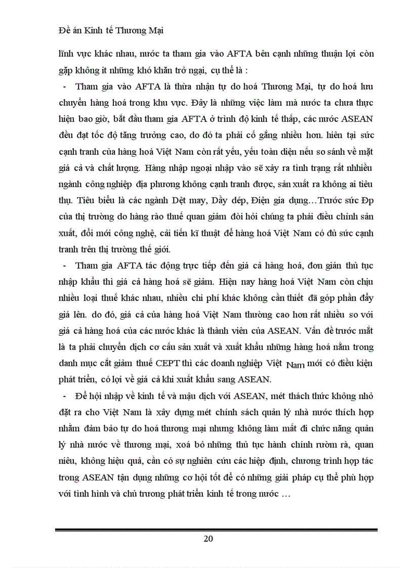 image for page Đề án Kinh tế Thương Mại